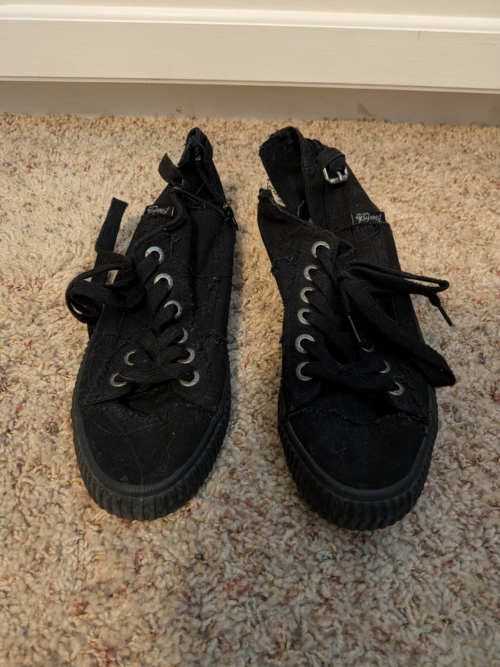 Blowfish Black High-Top Canvas Sneakers